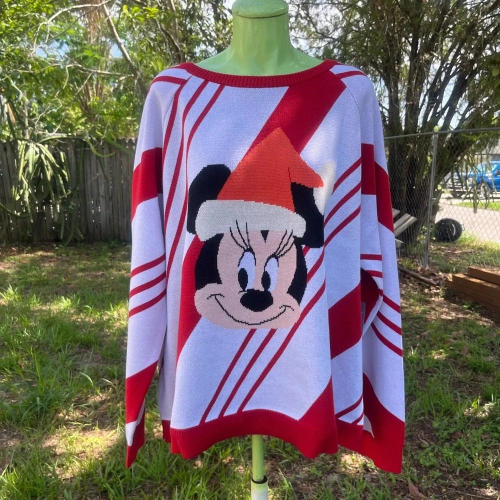 Disney Minnie Mouse Holiday Family Matching Sweater Women’s Size 2XL NWT - Picture 1 of 7
